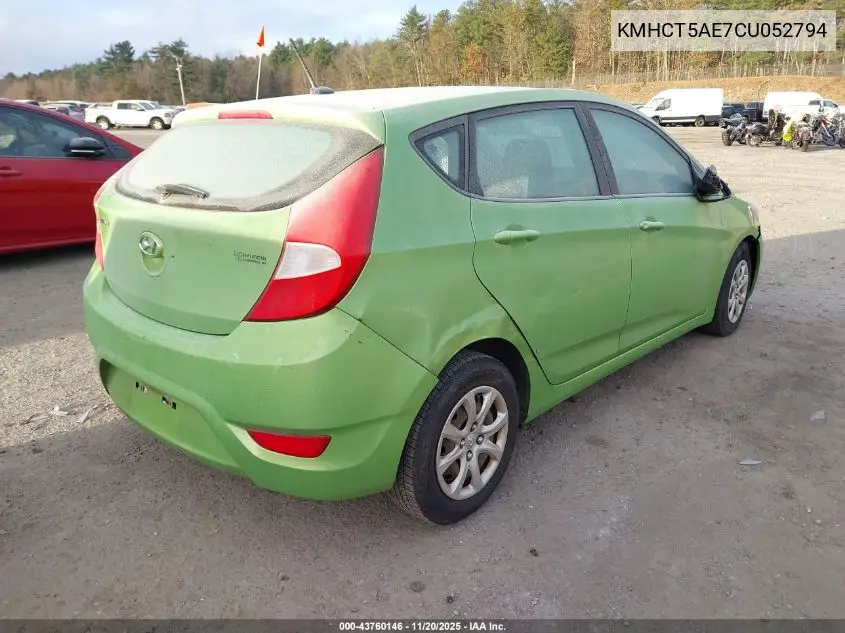 KMHCT5AE7CU052794 2012 Hyundai Accent Gs
