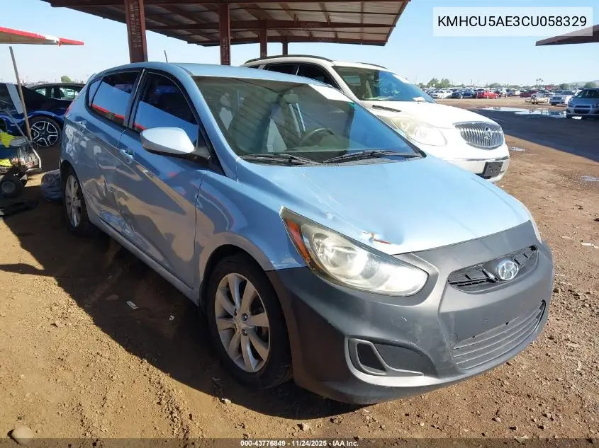 KMHCU5AE3CU058329 2012 Hyundai Accent Se