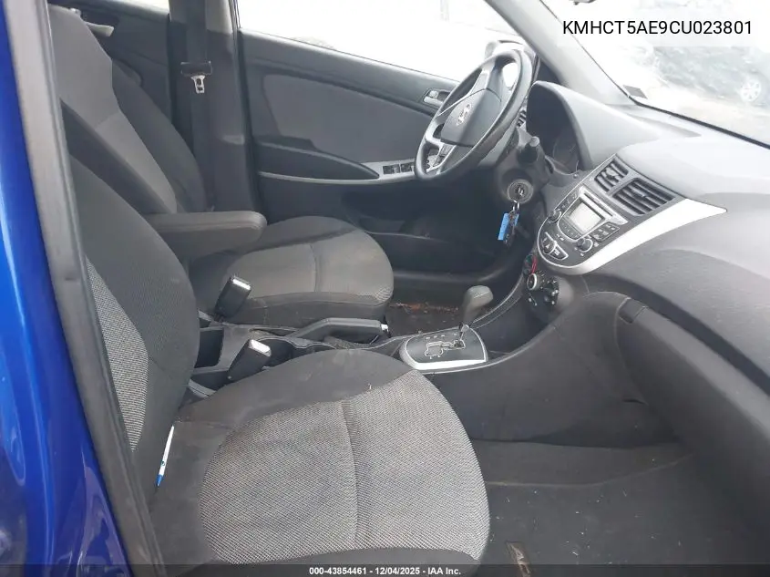 KMHCT5AE9CU023801 2012 Hyundai Accent Gs