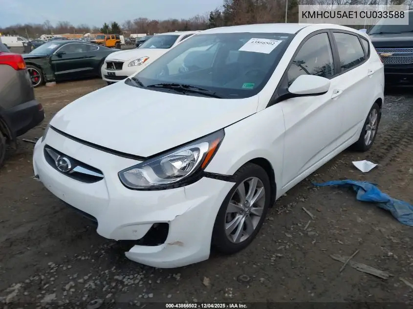 KMHCU5AE1CU033588 2012 Hyundai Accent Se