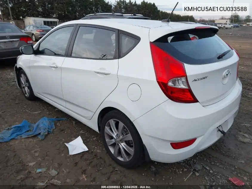 KMHCU5AE1CU033588 2012 Hyundai Accent Se