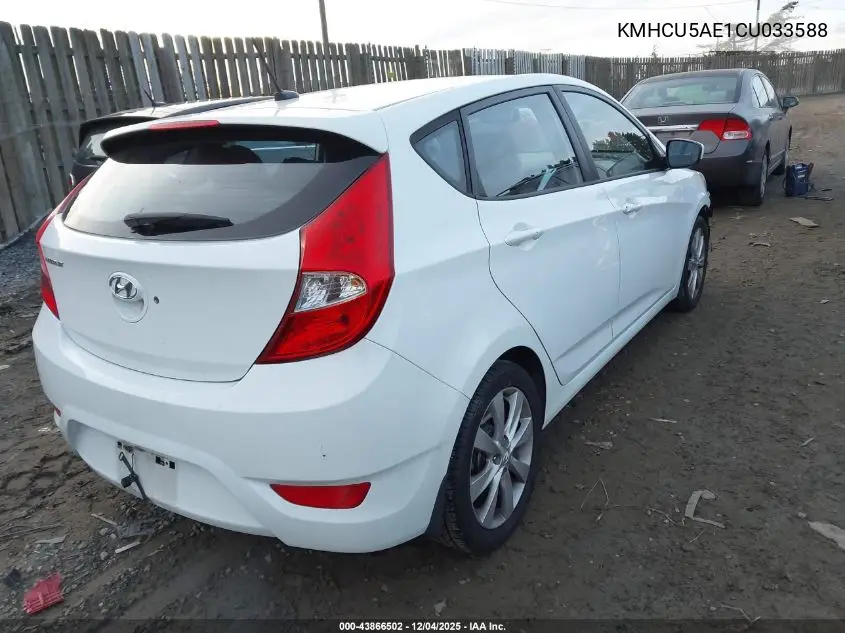 KMHCU5AE1CU033588 2012 Hyundai Accent Se