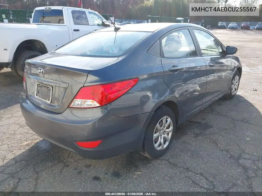 KMHCT4AE0CU255567 2012 Hyundai Accent Gls