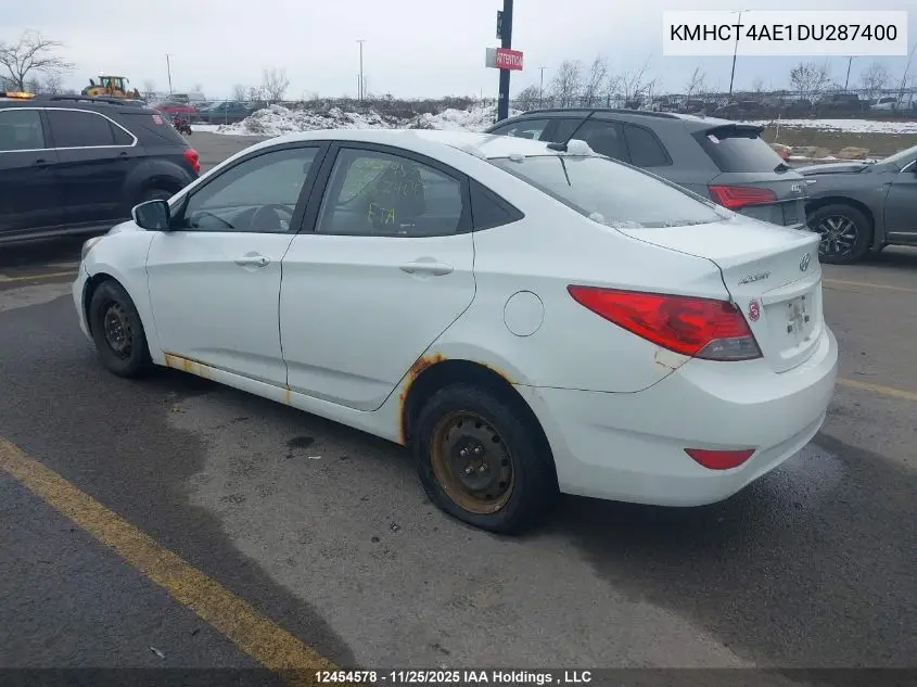 KMHCT4AE1DU287400 2013 Hyundai Accent