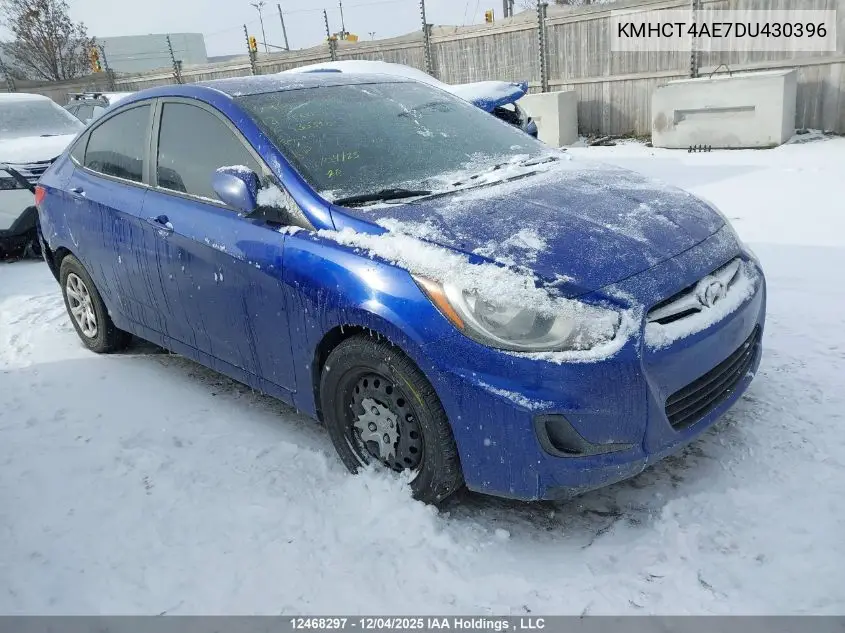 KMHCT4AE7DU430396 2013 Hyundai Accent Gls/Gs