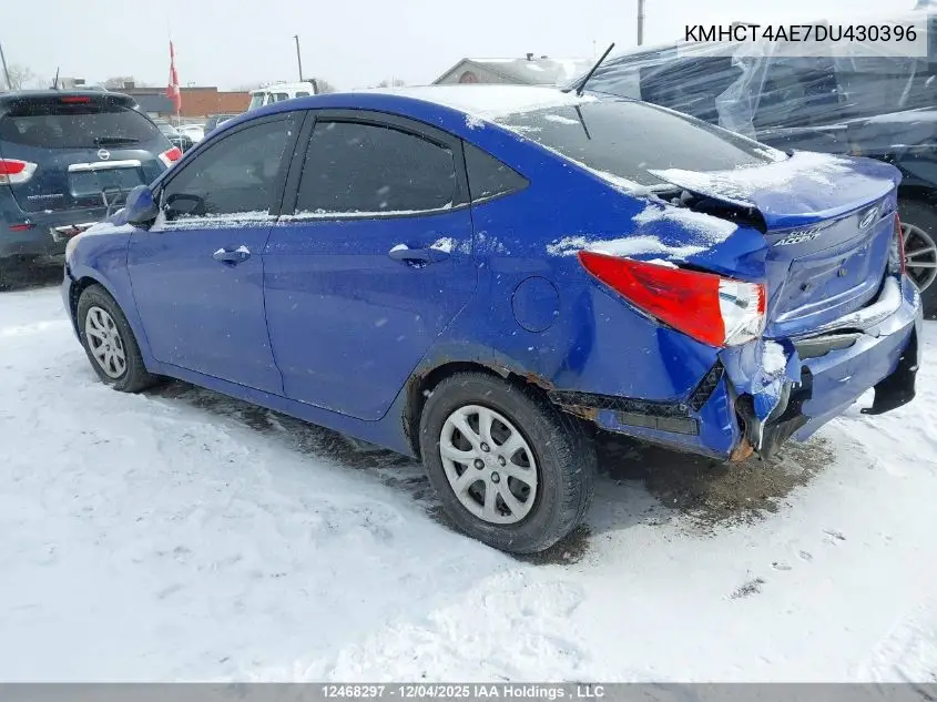 KMHCT4AE7DU430396 2013 Hyundai Accent Gls/Gs