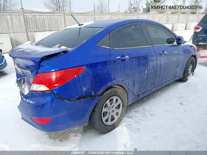 KMHCT4AE7DU430396 2013 Hyundai Accent Gls/Gs