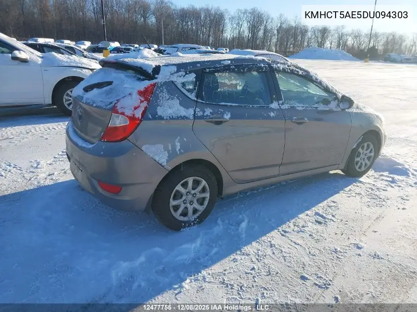 KMHCT5AE5DU094303 2013 Hyundai Accent Gl