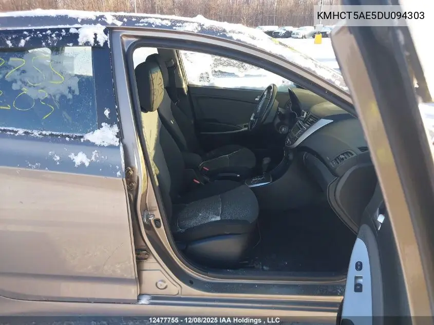 KMHCT5AE5DU094303 2013 Hyundai Accent Gl