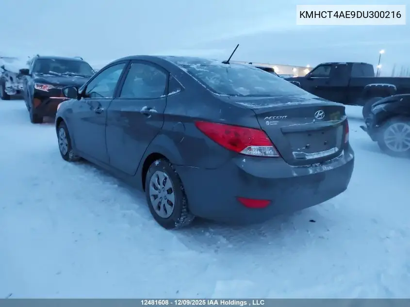 KMHCT4AE9DU300216 2013 Hyundai Accent Gls/Gs