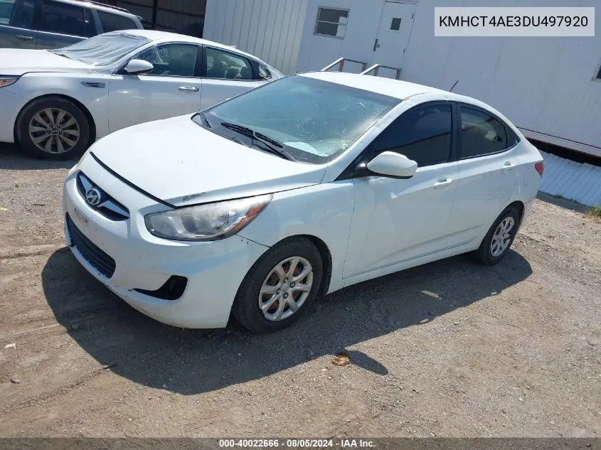 KMHCT4AE3DU497920 2013 Hyundai Accent Gls