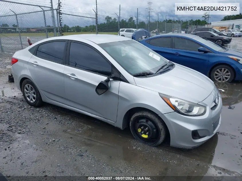 KMHCT4AE2DU421752 2013 Hyundai Accent Gls