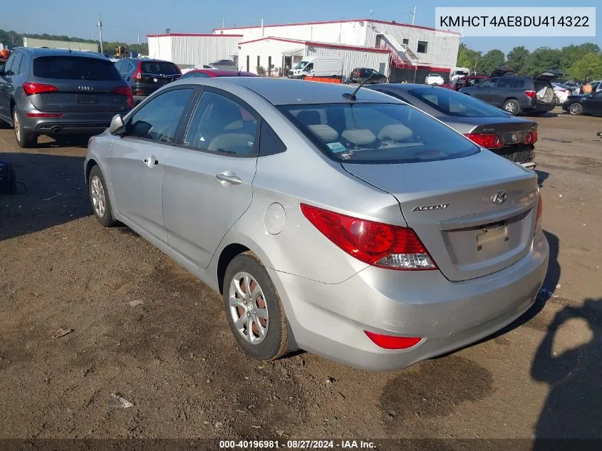 KMHCT4AE8DU414322 2013 Hyundai Accent Gls