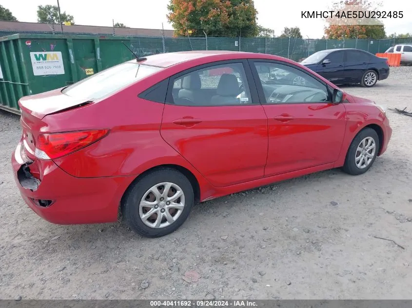 KMHCT4AE5DU292485 2013 Hyundai Accent Gls