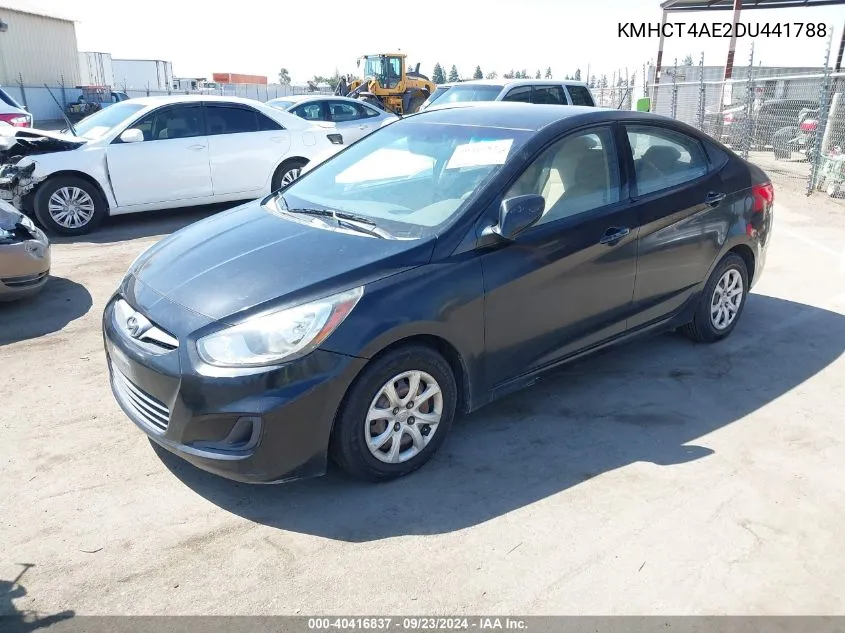 2013 Hyundai Accent Gls VIN: KMHCT4AE2DU441788 Lot: 40416837