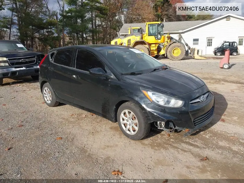 KMHCT5AE4DU072406 2013 Hyundai Accent Gs