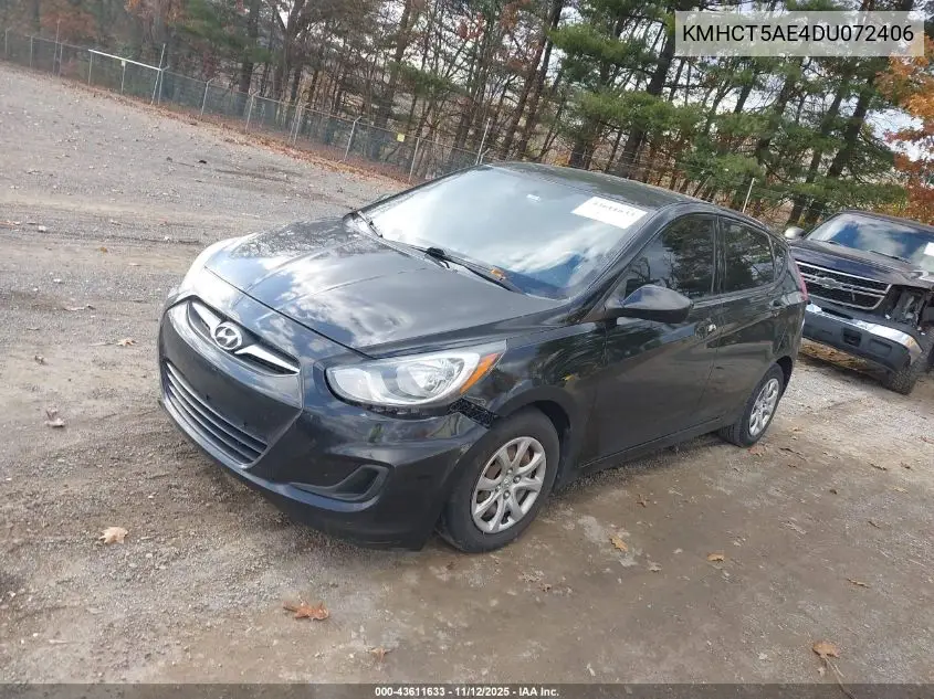 KMHCT5AE4DU072406 2013 Hyundai Accent Gs