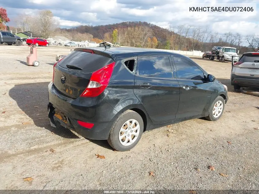 KMHCT5AE4DU072406 2013 Hyundai Accent Gs