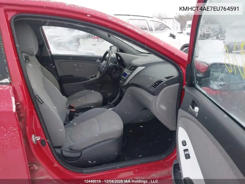 KMHCT4AE7EU764591 2014 Hyundai Accent Gls/Gs