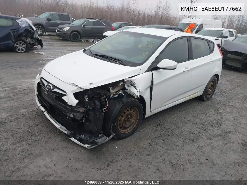 KMHCT5AE8EU177662 2014 Hyundai Accent Gls/Gs