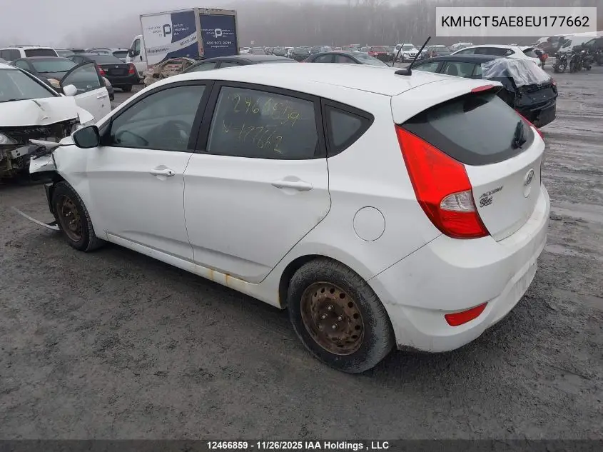 KMHCT5AE8EU177662 2014 Hyundai Accent Gls/Gs