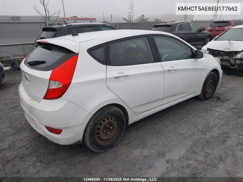 KMHCT5AE8EU177662 2014 Hyundai Accent Gls/Gs
