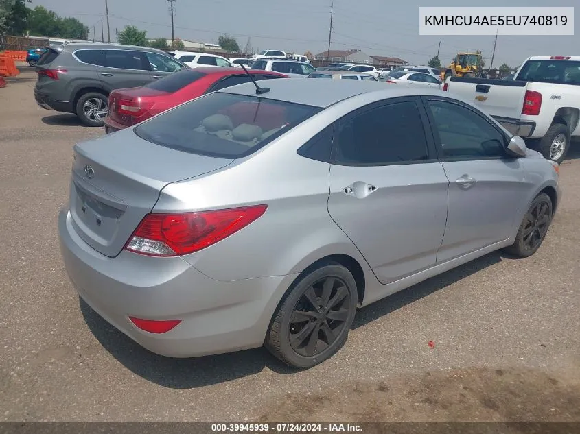 KMHCU4AE5EU740819 2014 Hyundai Accent Gls