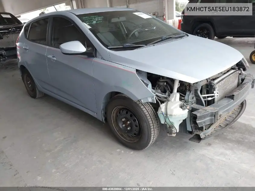 KMHCT5AE5EU183872 2014 Hyundai Accent Gs