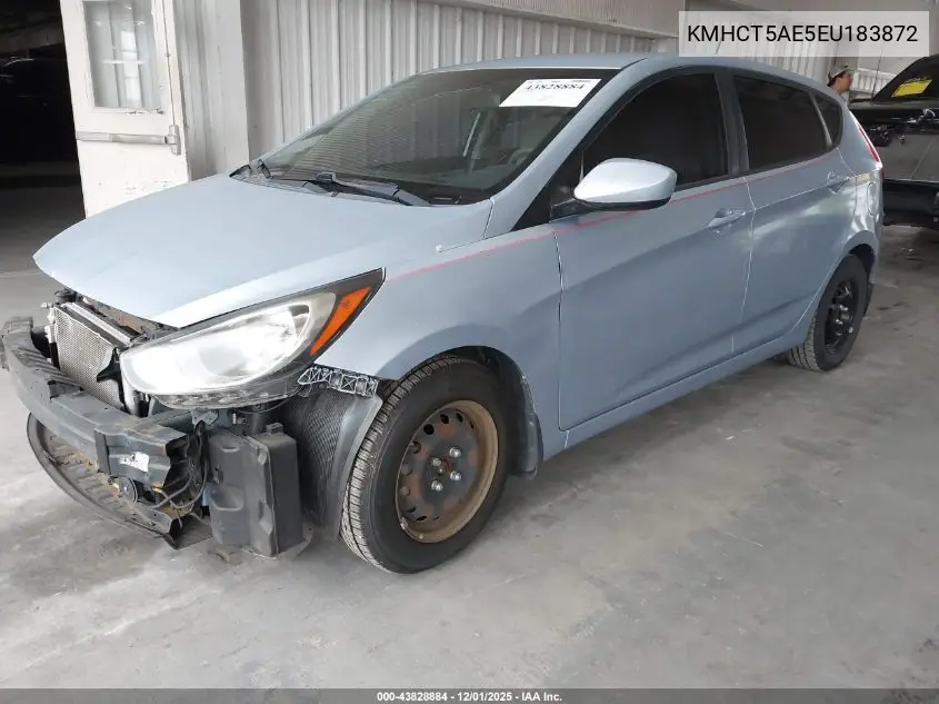KMHCT5AE5EU183872 2014 Hyundai Accent Gs