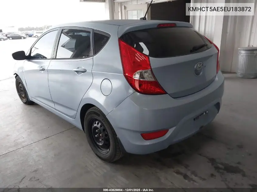 KMHCT5AE5EU183872 2014 Hyundai Accent Gs