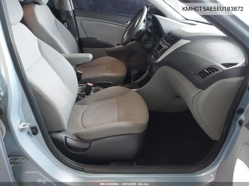 KMHCT5AE5EU183872 2014 Hyundai Accent Gs