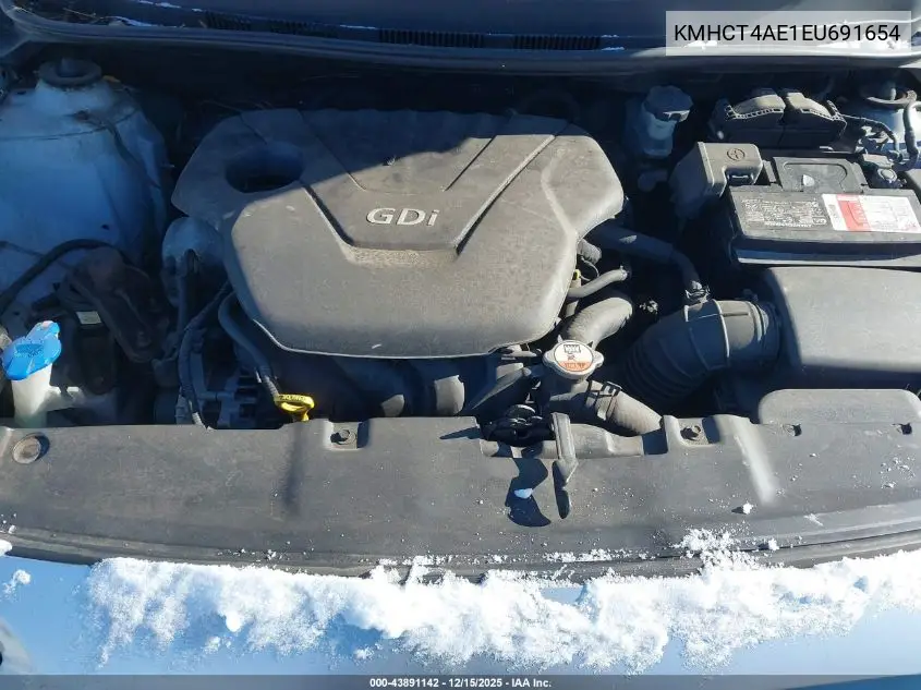 KMHCT4AE1EU691654 2014 Hyundai Accent Gls
