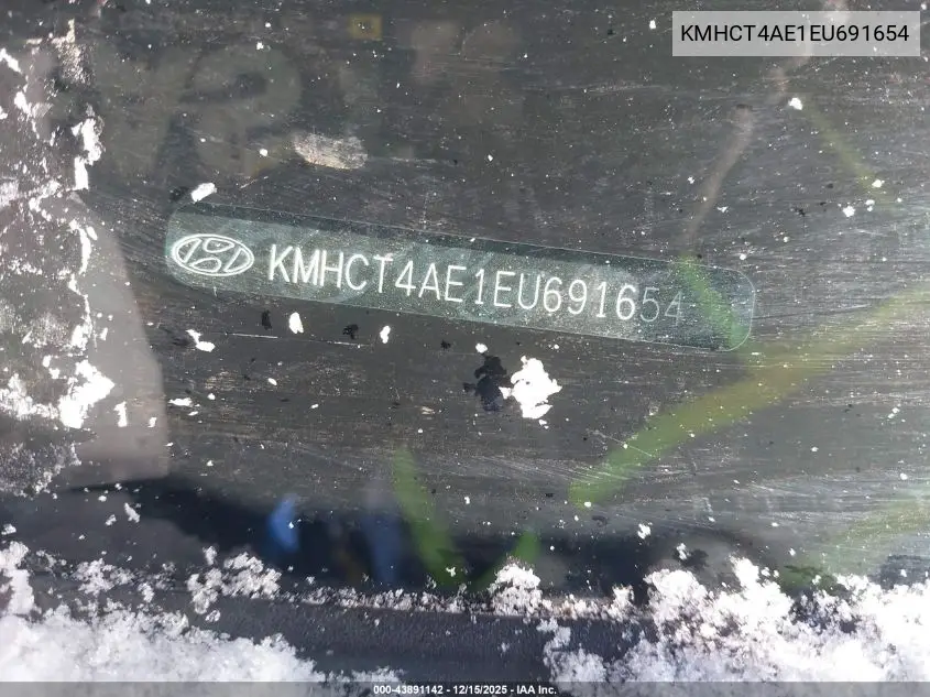 KMHCT4AE1EU691654 2014 Hyundai Accent Gls