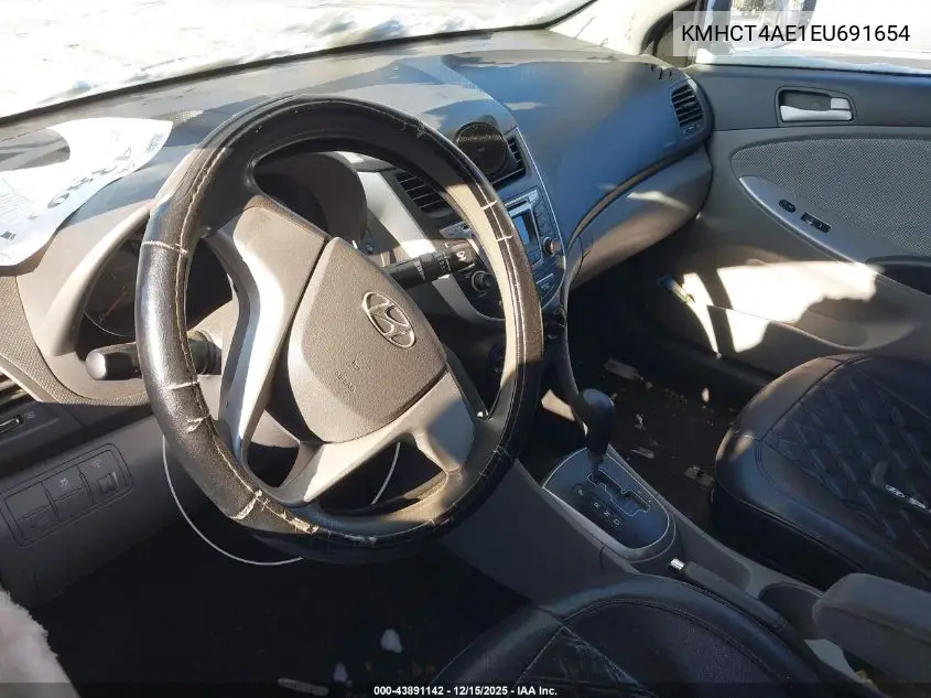 KMHCT4AE1EU691654 2014 Hyundai Accent Gls