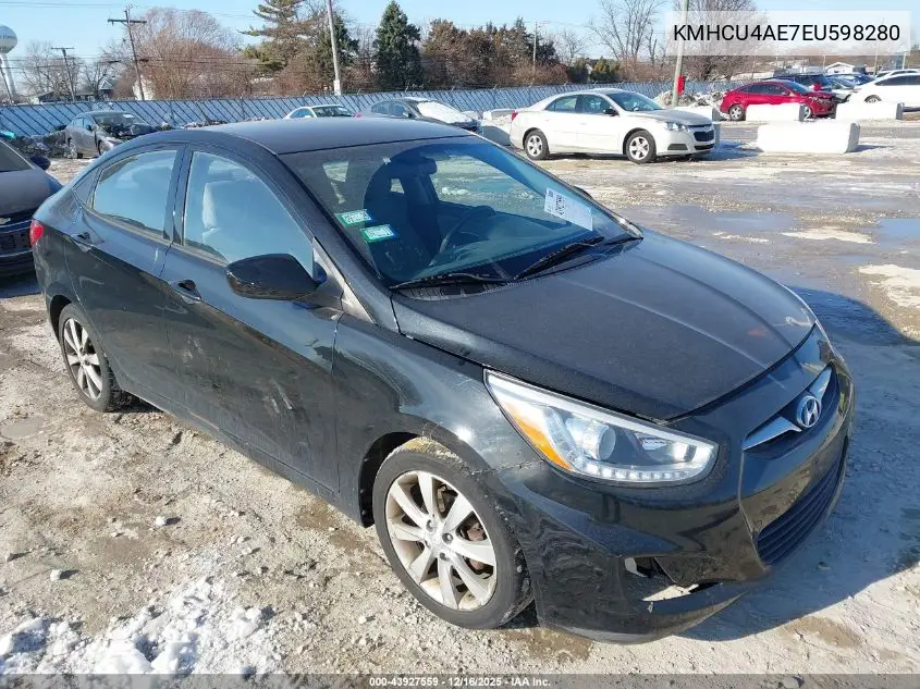 KMHCU4AE7EU598280 2014 Hyundai Accent Gls