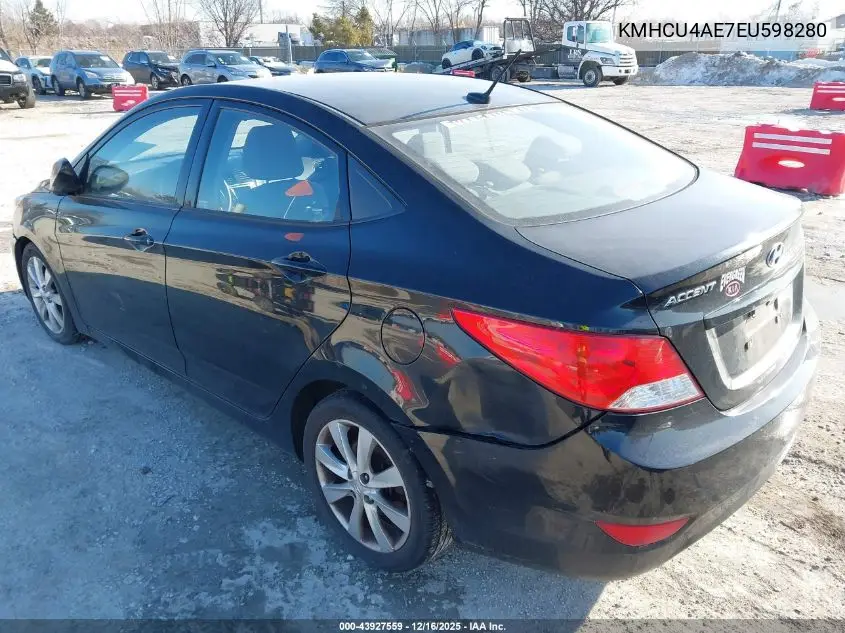KMHCU4AE7EU598280 2014 Hyundai Accent Gls