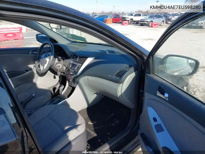 KMHCU4AE7EU598280 2014 Hyundai Accent Gls