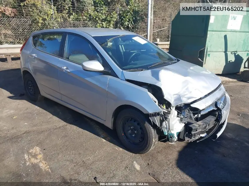 KMHCT5AE2EU165202 2014 Hyundai Accent Gs