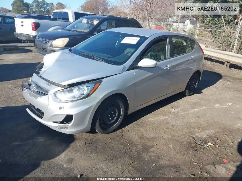 KMHCT5AE2EU165202 2014 Hyundai Accent Gs