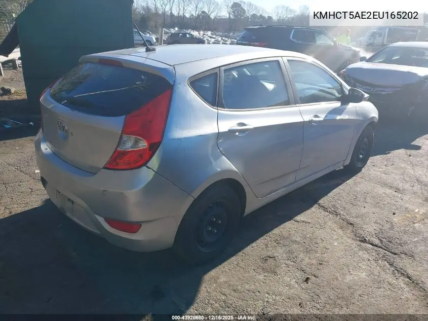 KMHCT5AE2EU165202 2014 Hyundai Accent Gs