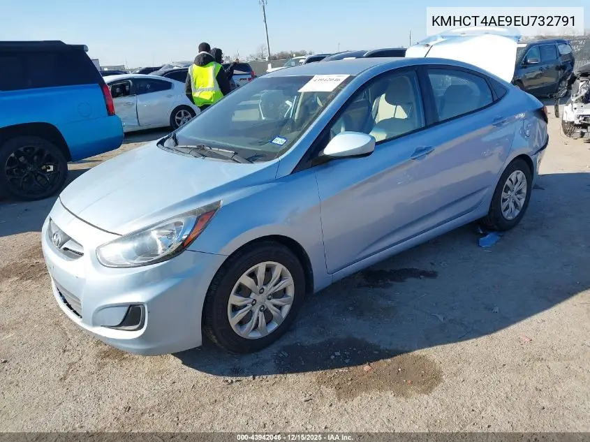 KMHCT4AE9EU732791 2014 Hyundai Accent Gls