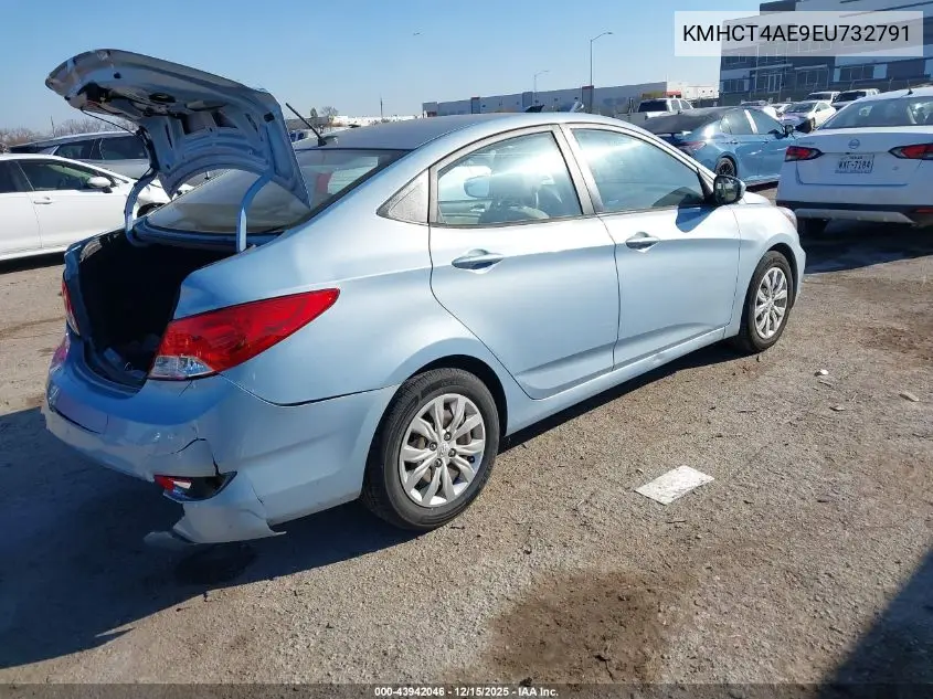 KMHCT4AE9EU732791 2014 Hyundai Accent Gls