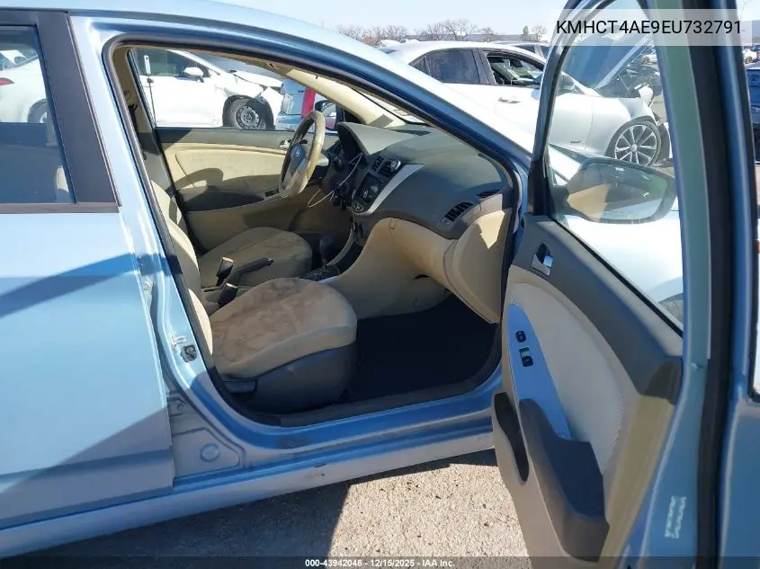 KMHCT4AE9EU732791 2014 Hyundai Accent Gls