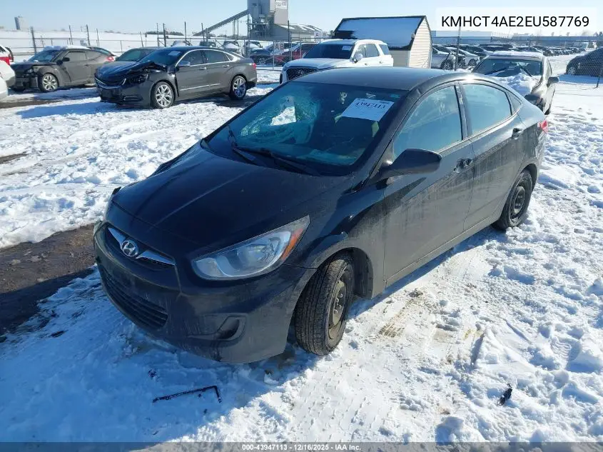 KMHCT4AE2EU587769 2014 Hyundai Accent Gls