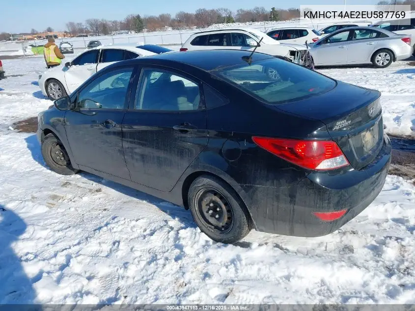 KMHCT4AE2EU587769 2014 Hyundai Accent Gls