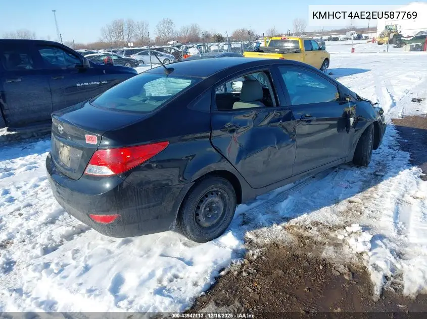 KMHCT4AE2EU587769 2014 Hyundai Accent Gls