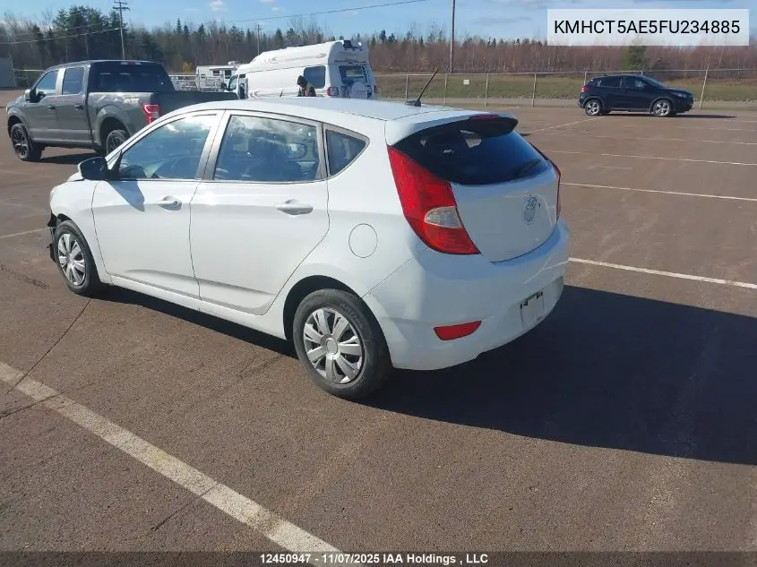 KMHCT5AE5FU234885 2015 Hyundai Accent Gs
