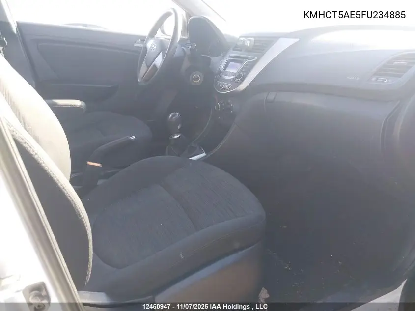 KMHCT5AE5FU234885 2015 Hyundai Accent Gs