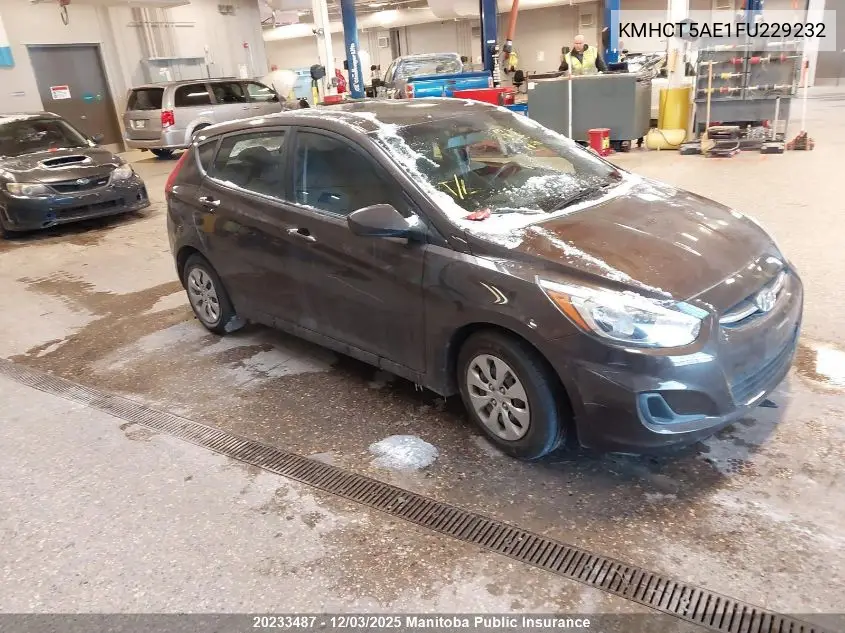 KMHCT5AE1FU229232 2015 Hyundai Accent Gl