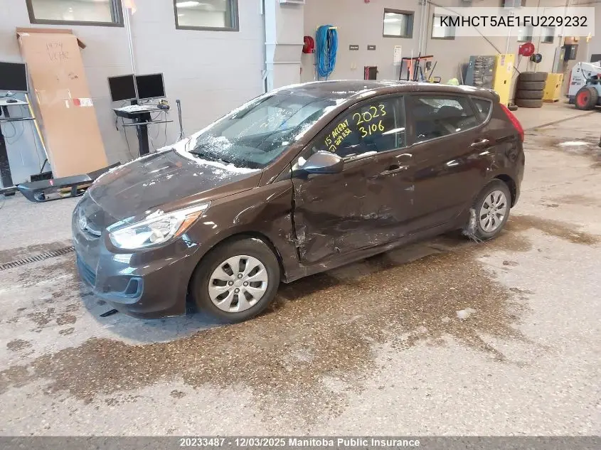 KMHCT5AE1FU229232 2015 Hyundai Accent Gl